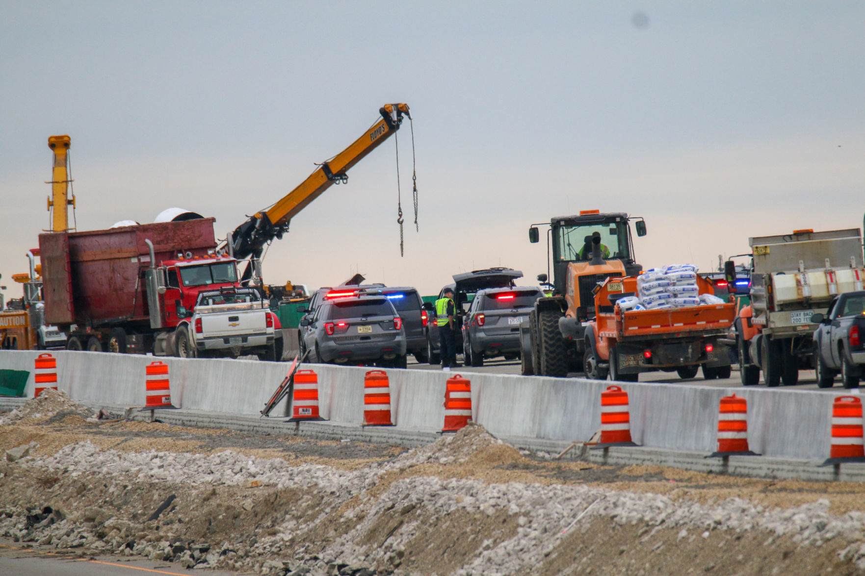 Semi crash I-94